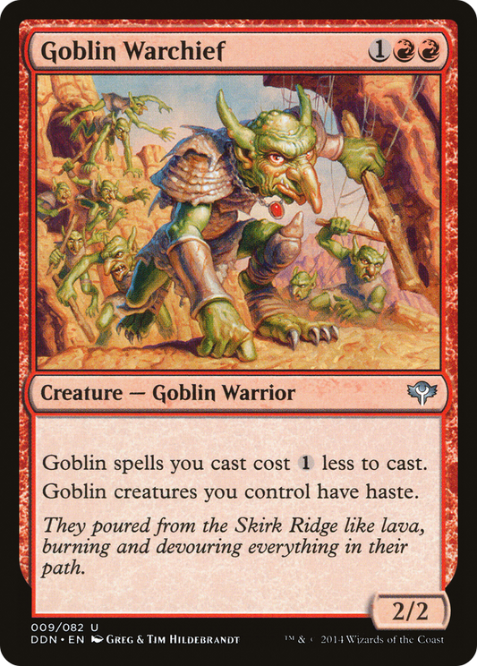 Goblin Warchief (DDN-009) - Duel Decks: Speed vs. Cunning