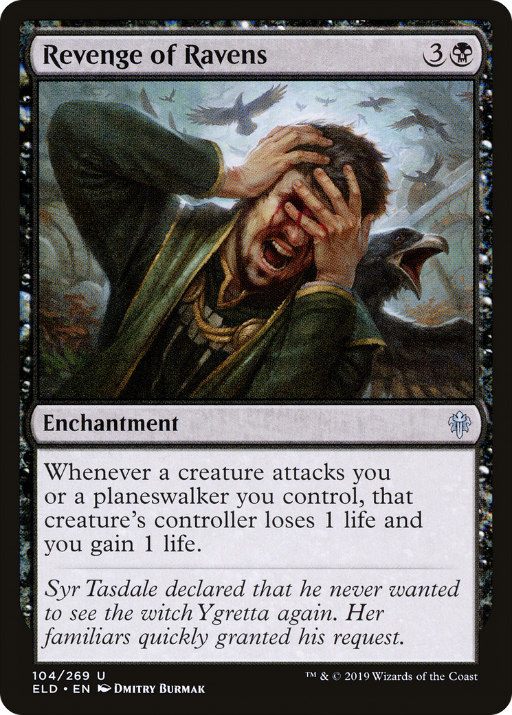 Revenge of Ravens (ELD-104) - Throne of Eldraine Foil