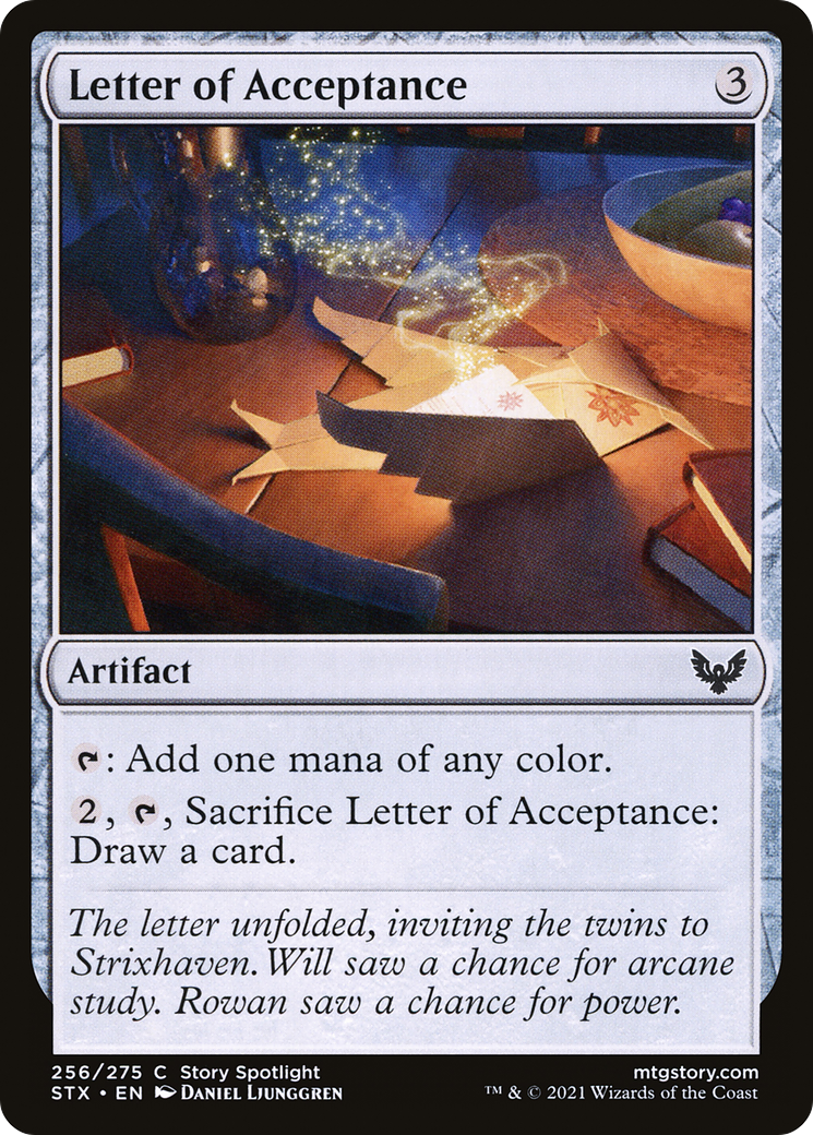 Letter of Acceptance (STX-256) - Strixhaven: School of Mages