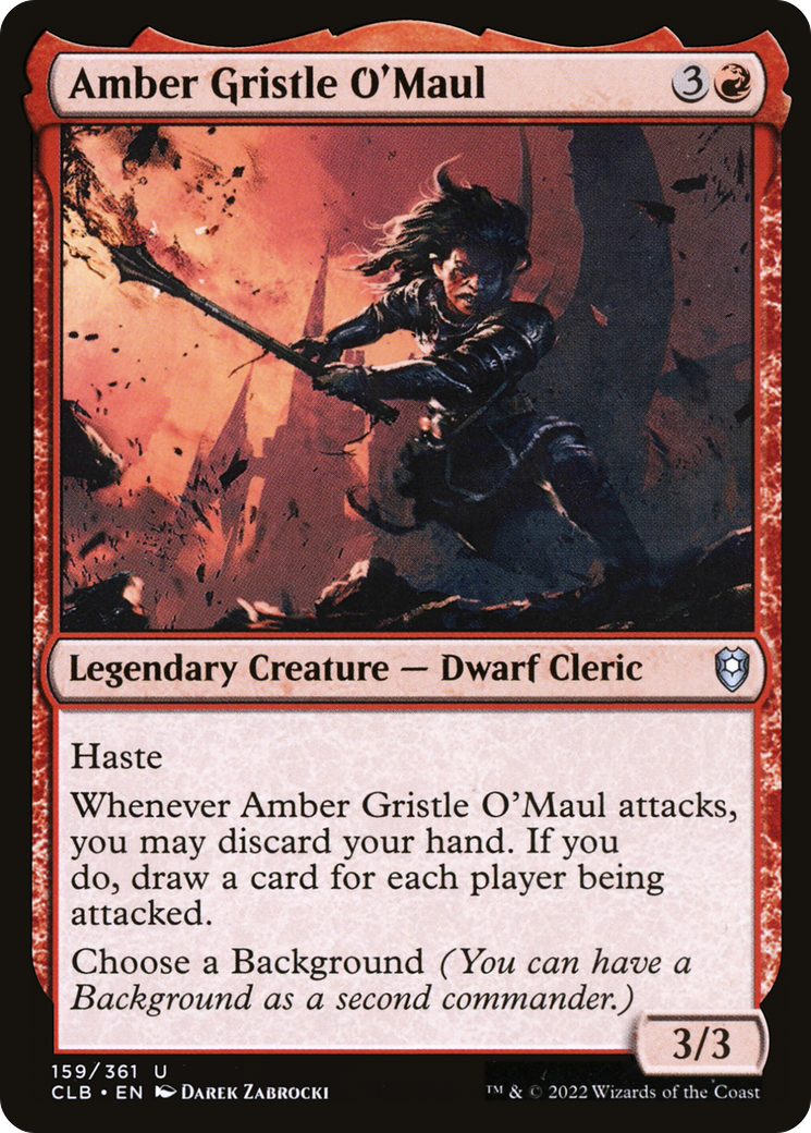 Amber Gristle O'Maul (CLB-159) - Commander Legends: Battle for Baldur's Gate