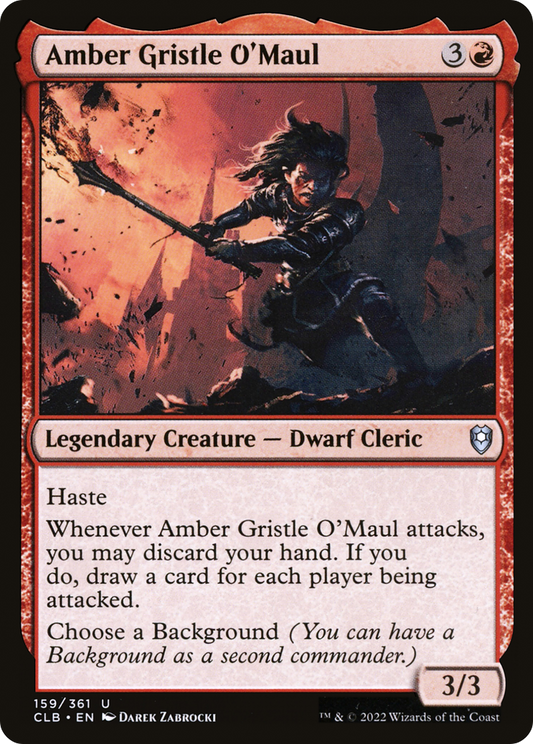 Amber Gristle O'Maul (CLB-159) - Commander Legends: Battle for Baldur's Gate