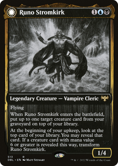 Runo Stromkirk // Krothuss, Lord of the Deep (DBL-513) - Innistrad: Double Feature: (Double Faced Transform)