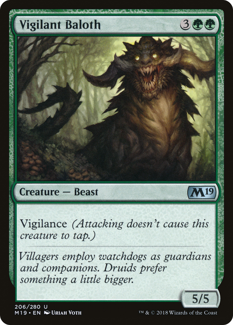 Vigilant Baloth (M19-206) - Core Set 2019