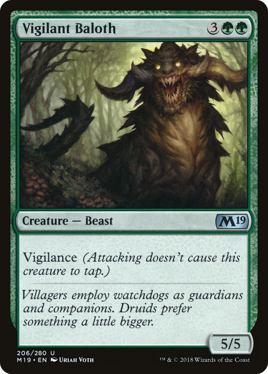 Vigilant Baloth (M19-206) - Core Set 2019