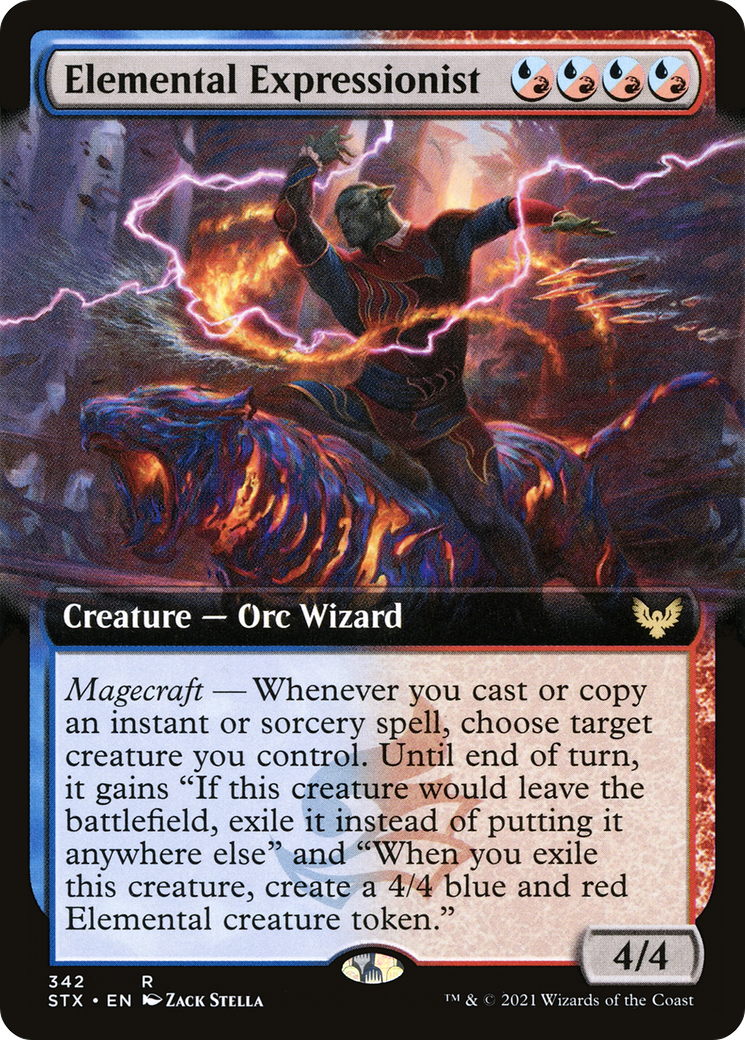 Elemental Expressionist (STX-342) - Strixhaven: School of Mages: (Extended Art) Foil