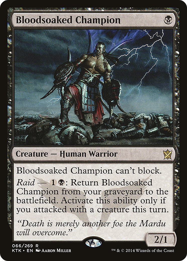 Bloodsoaked Champion (KTK-066) - Khans of Tarkir