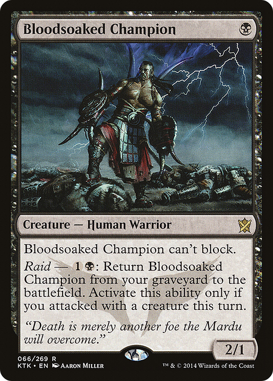 Bloodsoaked Champion (KTK-066) - Khans of Tarkir Foil