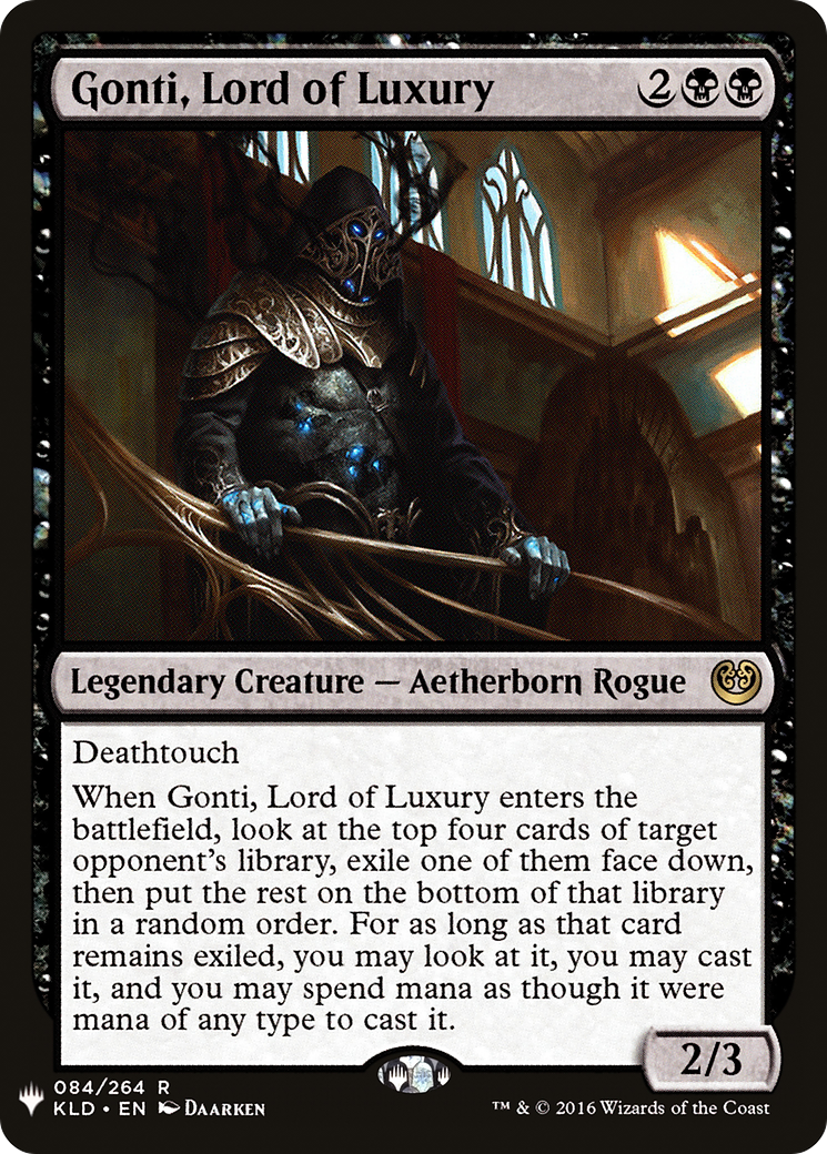 Gonti, Lord of Luxury (LIST-KLD-84) - The List