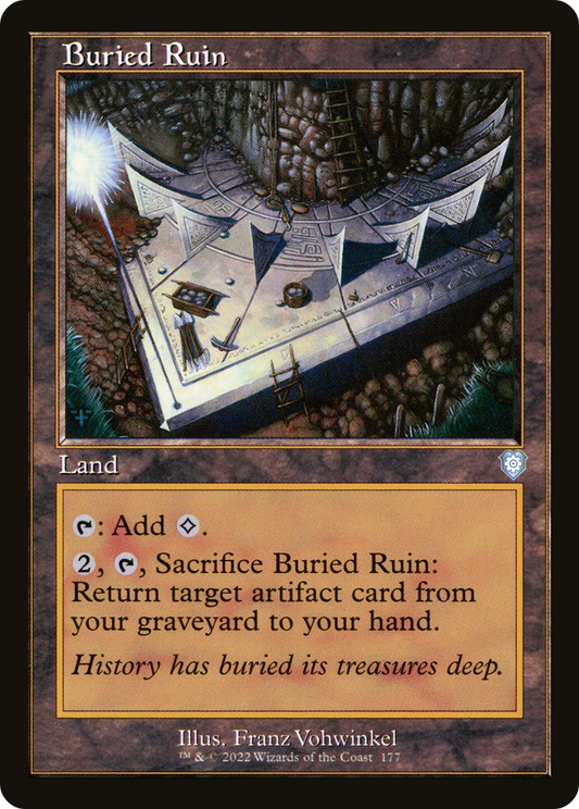 Buried Ruin (Retro Frame) (BRC-177) - The Brothers' War Commander