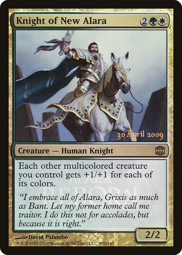 Knight of New Alara (PARB-70★) - Alara Reborn Promos Foil