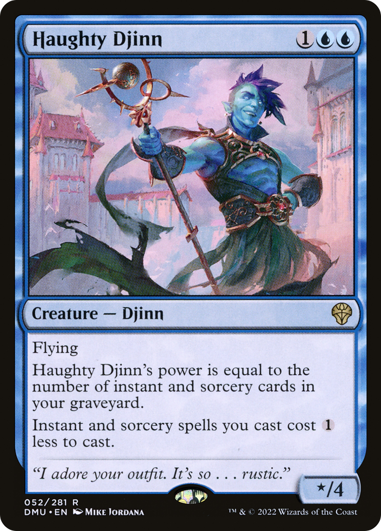 Haughty Djinn (DMU-052) - Dominaria United Foil