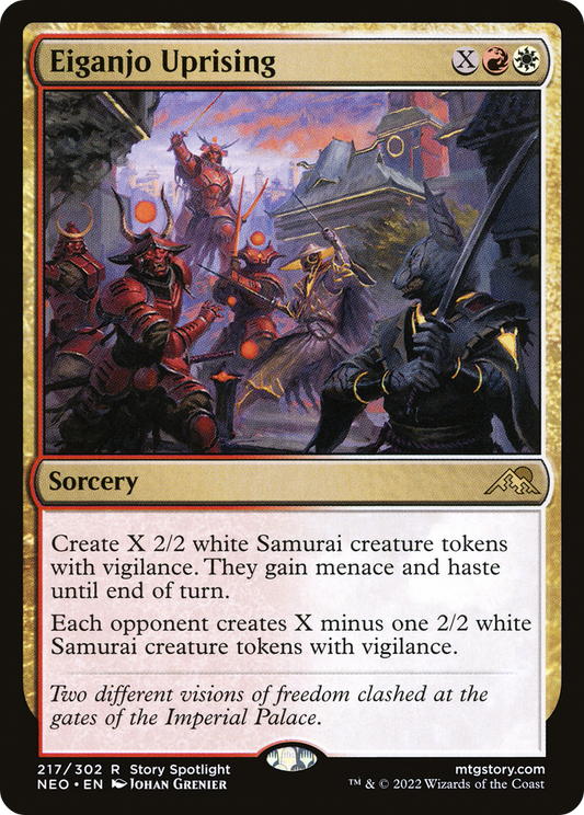 Eiganjo Uprising (NEO-217) - Kamigawa: Neon Dynasty Foil
