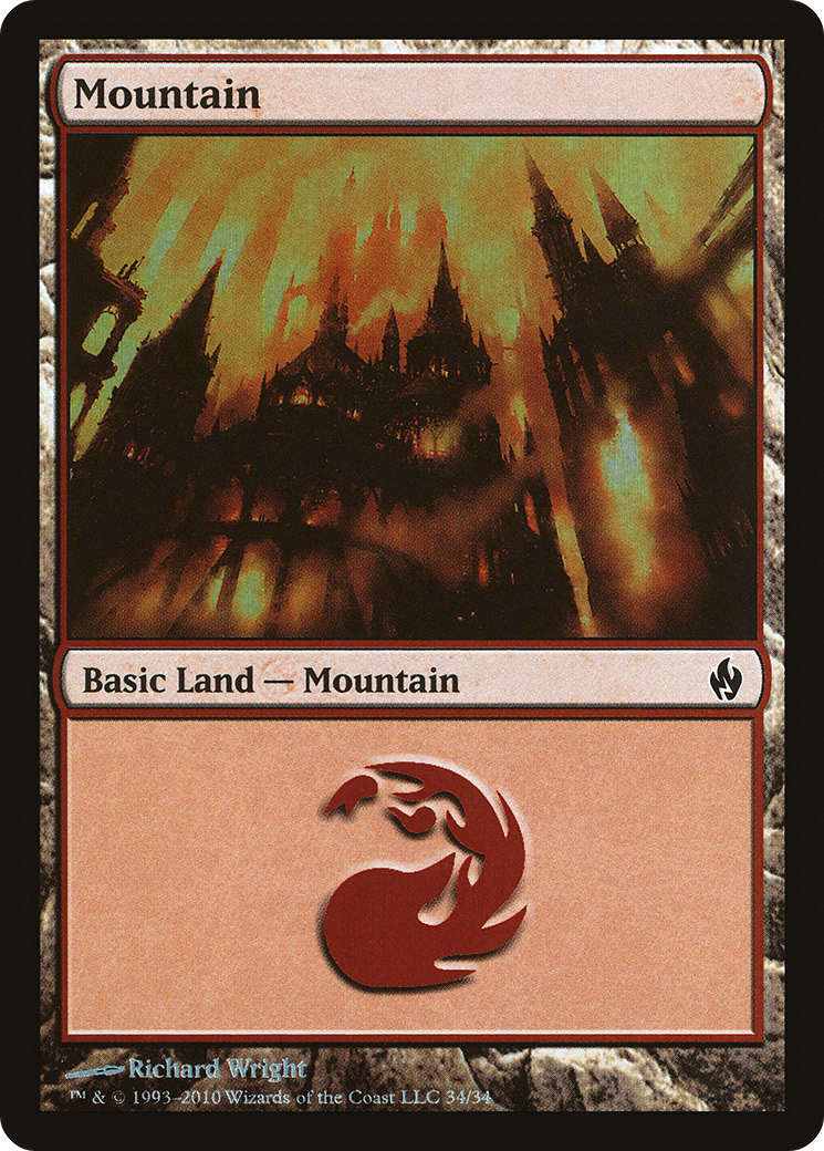 Mountain (PD2-034) - Premium Deck Series: Fire and Lightning Foil