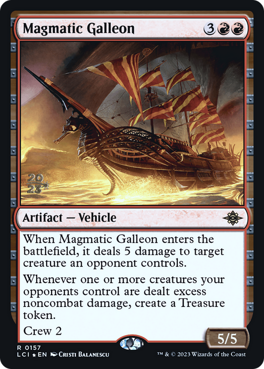 Magmatic Galleon (PLCI-157S) - The Lost Caverns of Ixalan Promos Foil