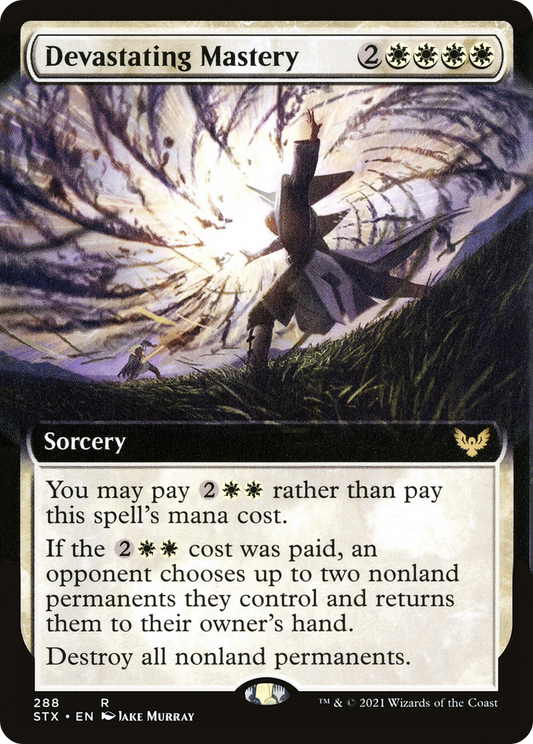 Devastating Mastery (STX-288) - Strixhaven: School of Mages: (Extended Art) Foil