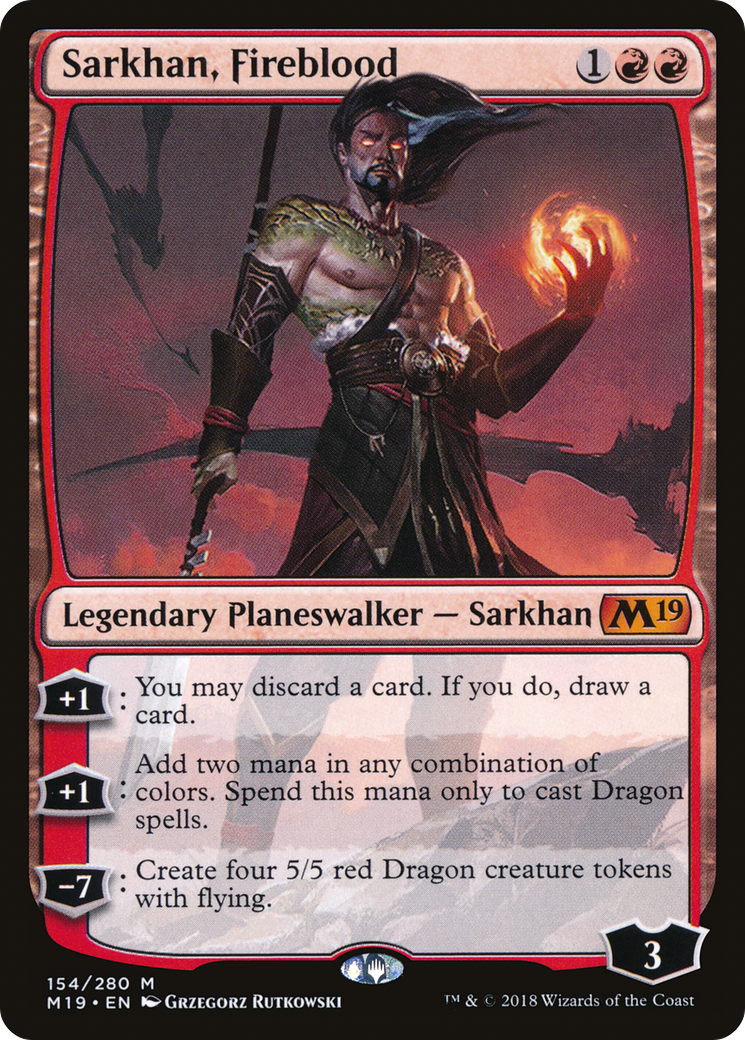 Sarkhan, Fireblood (M19-154) - Core Set 2019