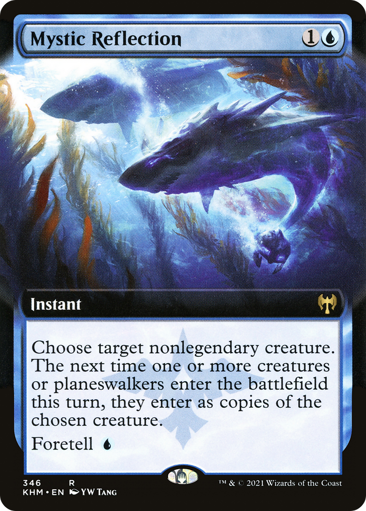 Mystic Reflection  (KHM-346) - Kaldheim: (Extended Art) Foil