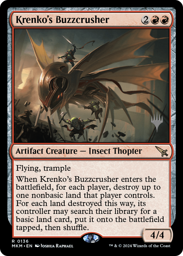 Krenko's Buzzcrusher (PMKM-136P) - Murders at Karlov Manor Promos Foil