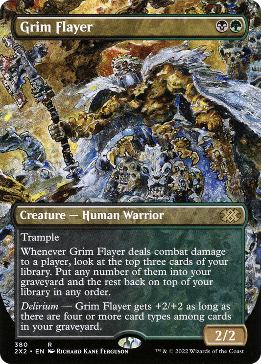 Grim Flayer  (Borderless)(2X2-380) - Double Masters 2022 Foil