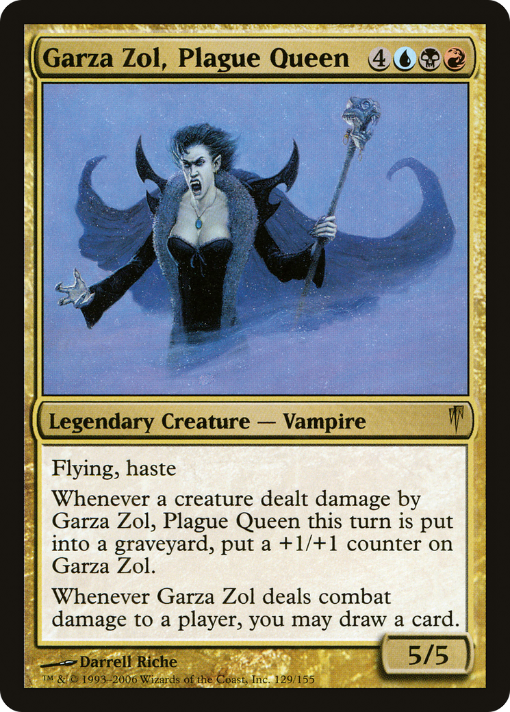 Garza Zol, Plague Queen (CSP-129) - Coldsnap Foil