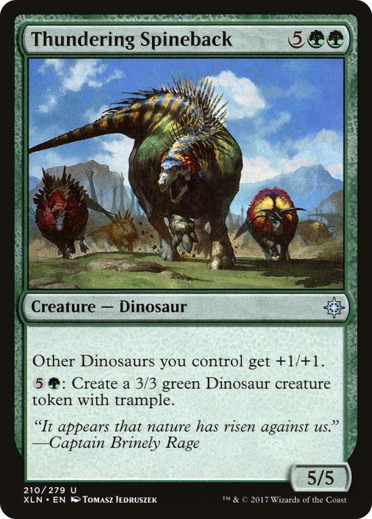 Thundering Spineback (XLN-210) - Ixalan