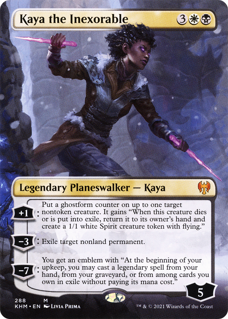 Kaya the Inexorable (KHM-288) - Kaldheim (Borderless)