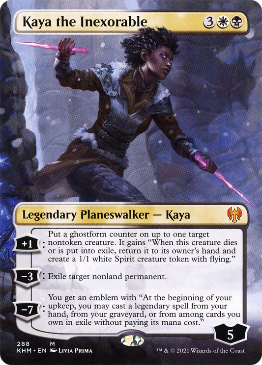 Kaya the Inexorable (KHM-288) - Kaldheim (Borderless)