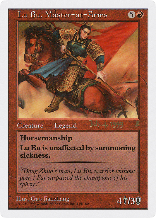 Lu Bu, Master-at-Arms (PPTK-115B) - Portal: Three Kingdoms Promos