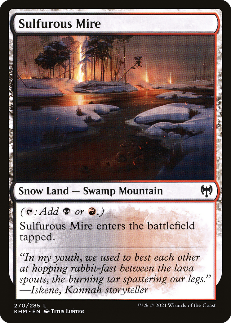 Sulfurous Mire  (KHM-270) - Kaldheim: (snow) Foil