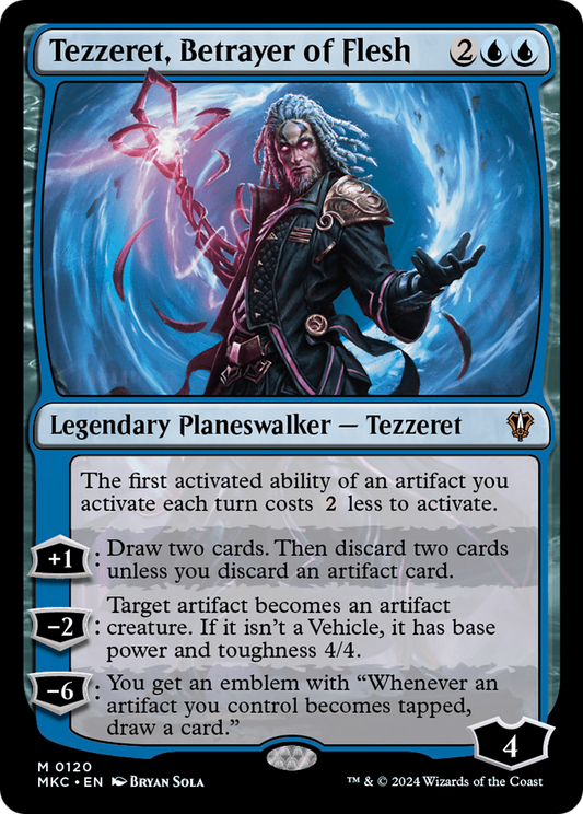 Tezzeret, Betrayer of Flesh (MKC-120) - Murders at Karlov Manor Commander