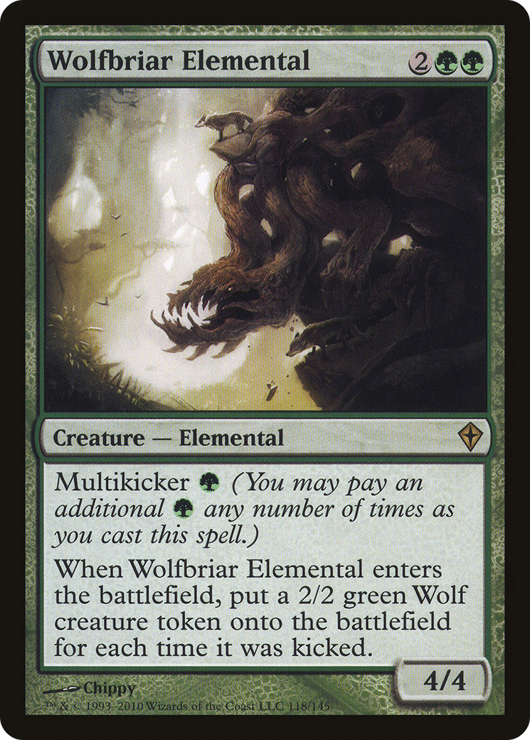 Wolfbriar Elemental  (WWK-118) - Worldwake