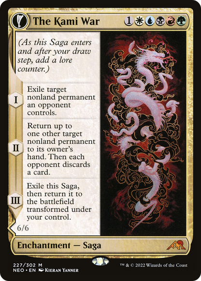 The Kami War // O-Kagachi Made Manifest (NEO-227) - Kamigawa: Neon Dynasty: (fandfc) Foil