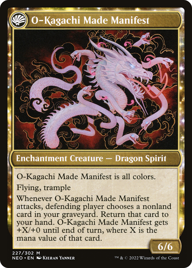 The Kami War // O-Kagachi Made Manifest (NEO-227) - Kamigawa: Neon Dynasty: (fandfc) Foil