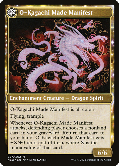 The Kami War // O-Kagachi Made Manifest (NEO-227) - Kamigawa: Neon Dynasty: (fandfc) Foil