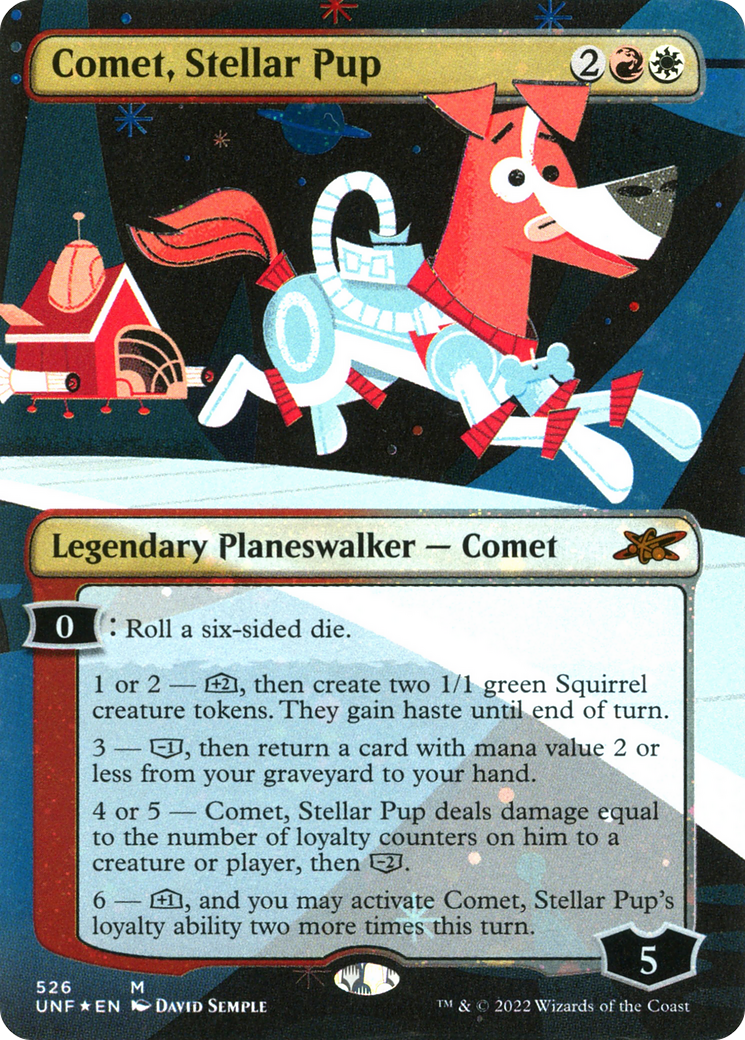 Comet, Stellar Pup (UNF-526) - Unfinity (Borderless) Foil