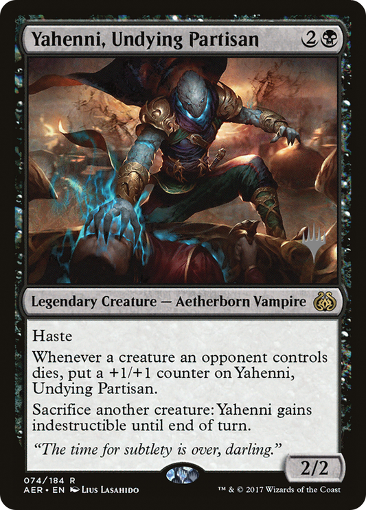 Yahenni, Undying Partisan (PAER-74P) - Aether Revolt Promos