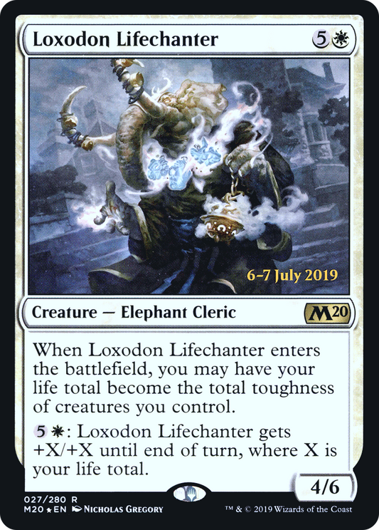 Loxodon Lifechanter (PRE-27S) - Core Set 2020 Promos (Prerelease) Foil