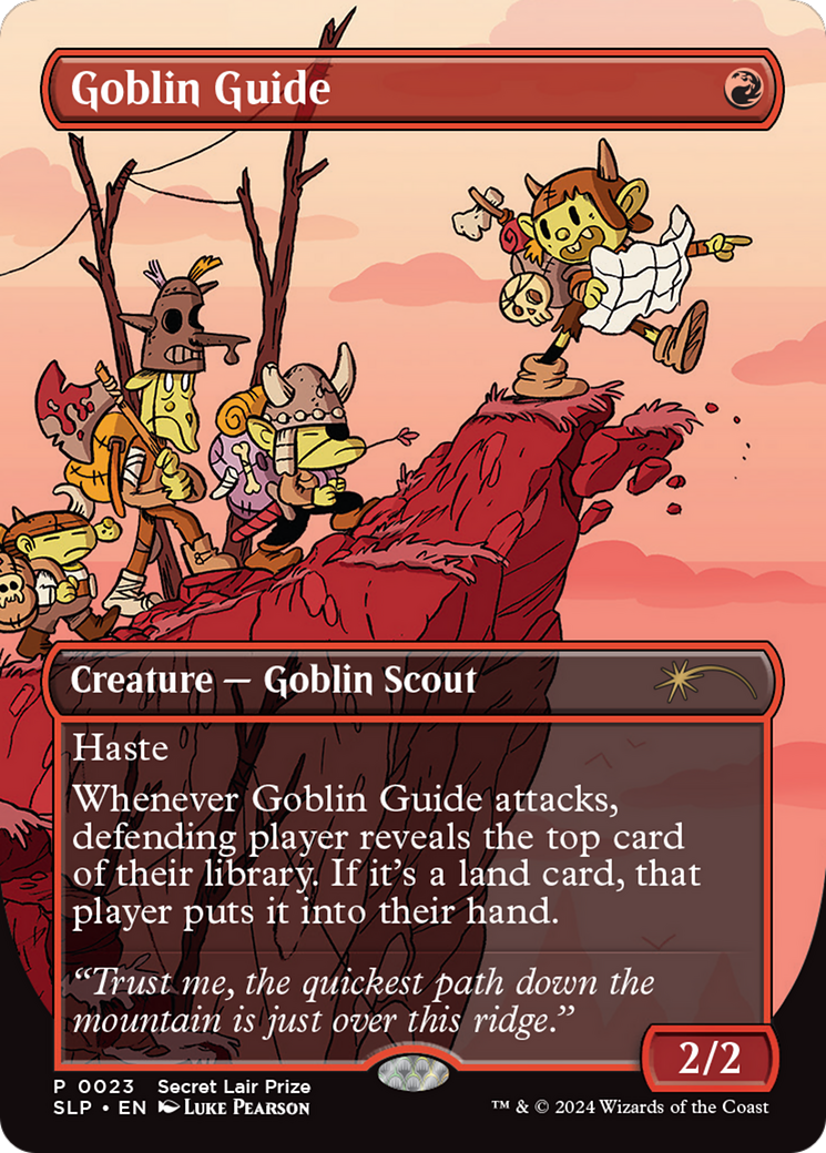 Goblin Guide  (Borderless)(SLP-023) - Secret Lair Showdown