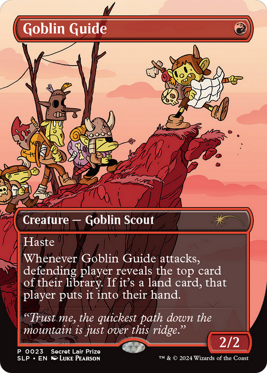 Goblin Guide  (Borderless)(SLP-023) - Secret Lair Showdown
