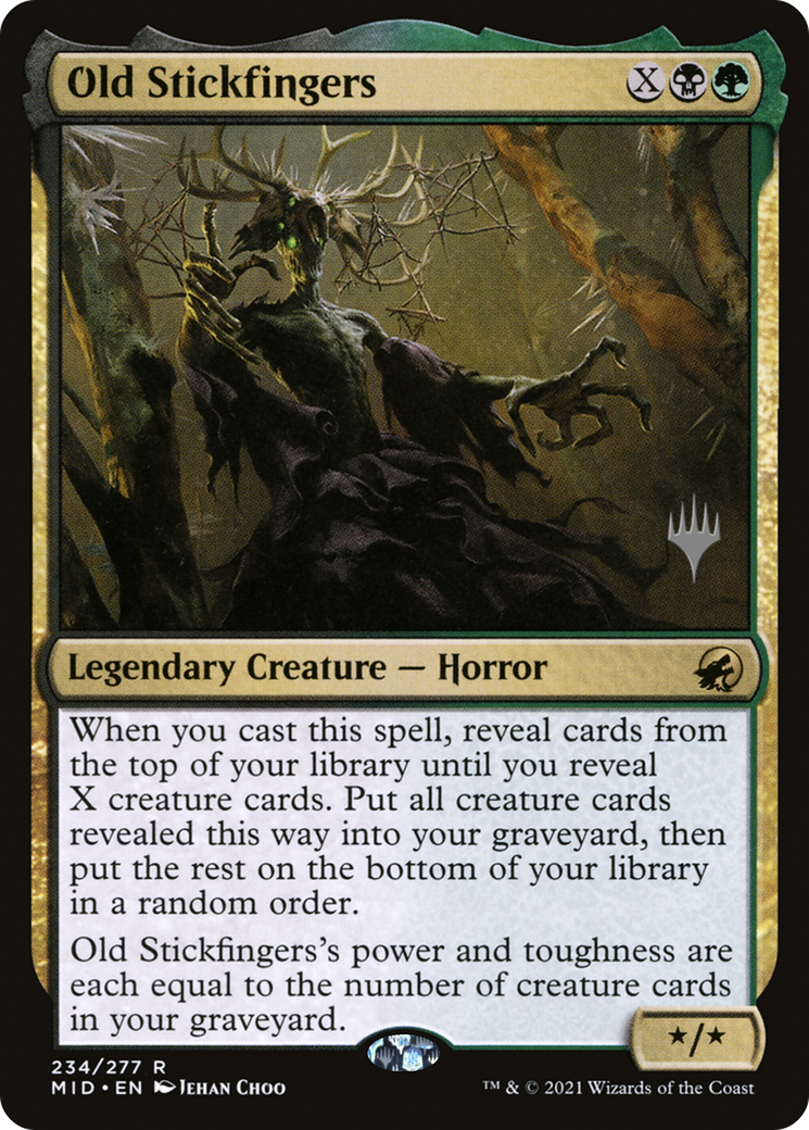 Old Stickfingers (PPMID-234P) - Innistrad: Midnight Hunt Promos Foil (Promo Pack)