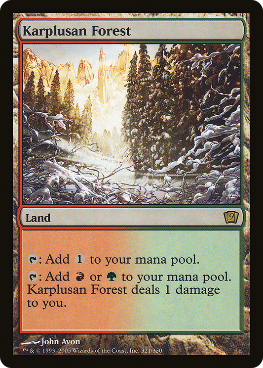 Karplusan Forest (9ED-321★) - Ninth Edition Foil