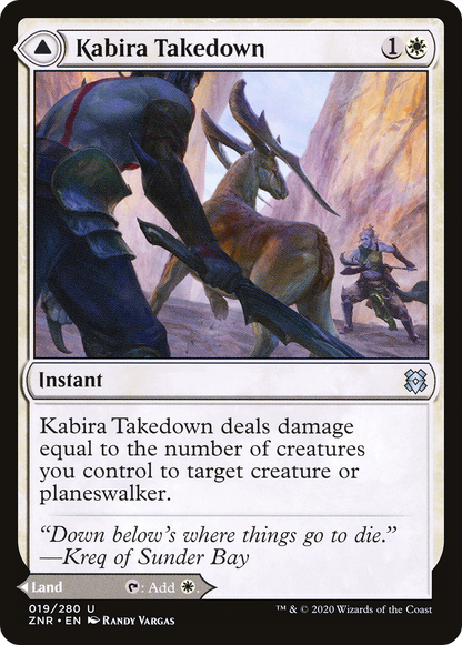 Kabira Takedown // Kabira Plateau (ZNR-019) - Zendikar Rising