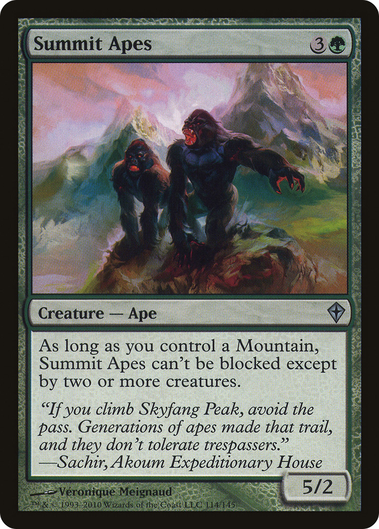 Summit Apes (WWK-114) - Worldwake Foil