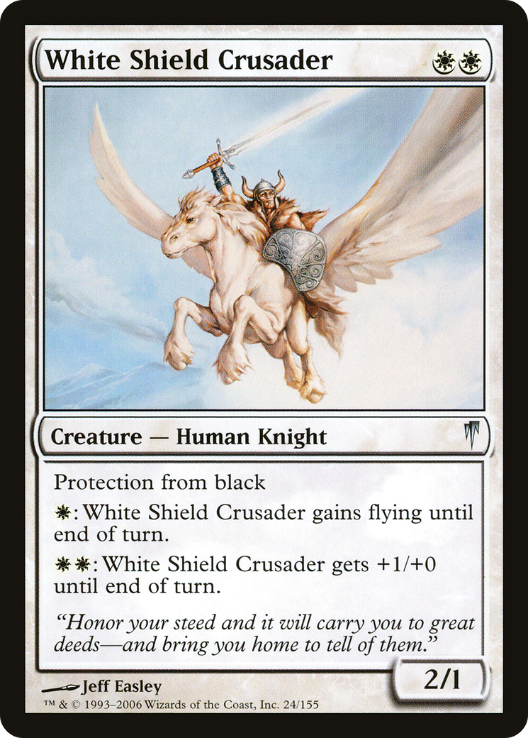 White Shield Crusader (CSP-024) - Coldsnap Foil