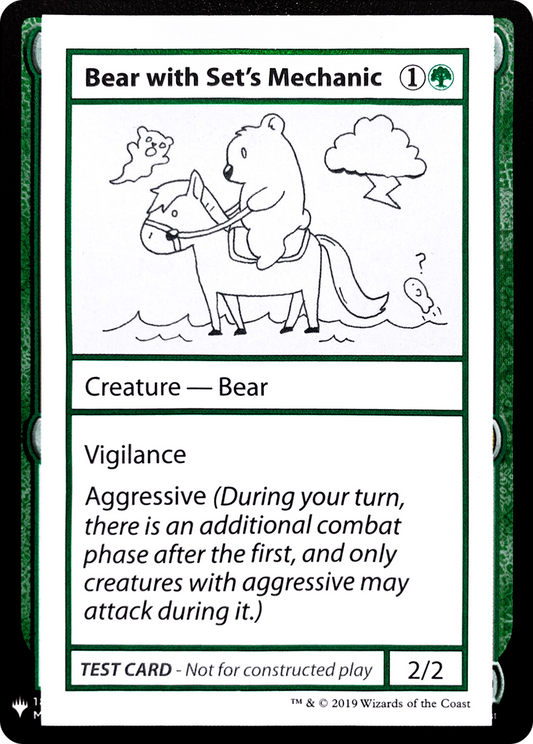 Bear with Set's Mechanic (CMB1-071) - Mystery Booster Playtest Cards 2019