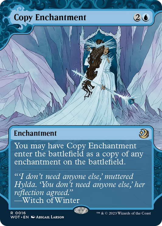 Copy Enchantment (WOT-016) - Wilds of Eldraine: Enchanting Tales: (Showcase) (Borderless)