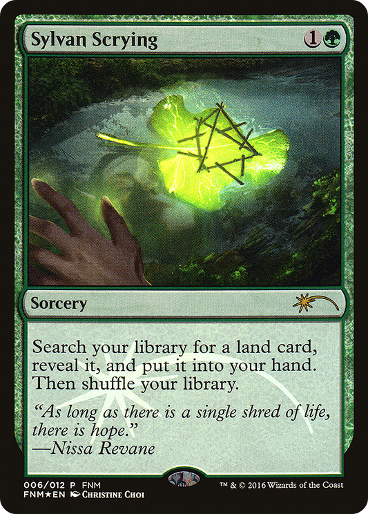 Sylvan Scrying (F16-006) - Friday Night Magic 2016 Foil