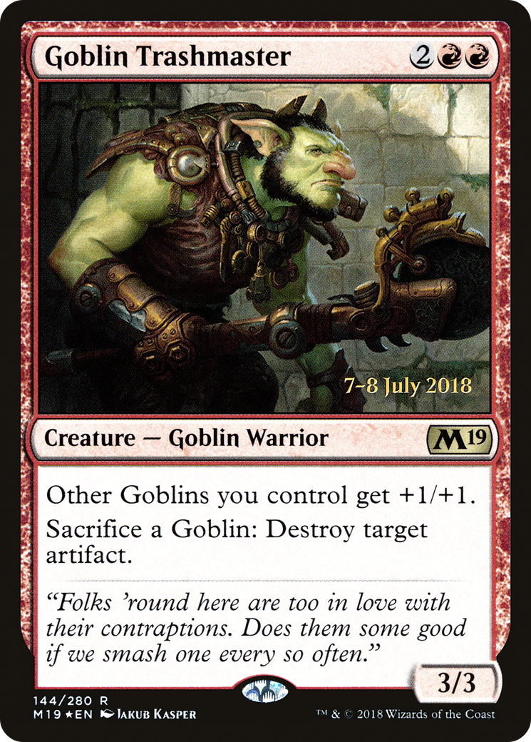 Goblin Trashmaster (PM19-144S) - Core Set 2019 Promos Foil