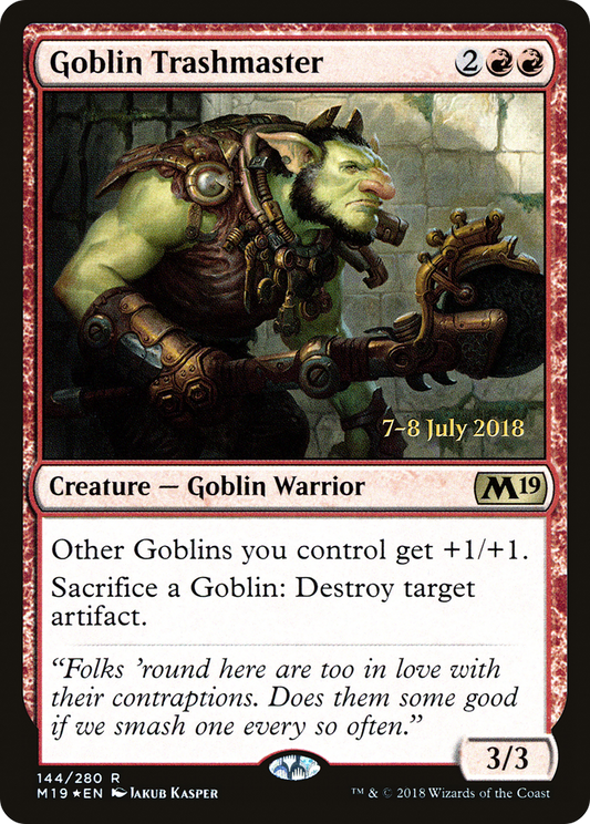 Goblin Trashmaster (PM19-144S) - Core Set 2019 Promos Foil