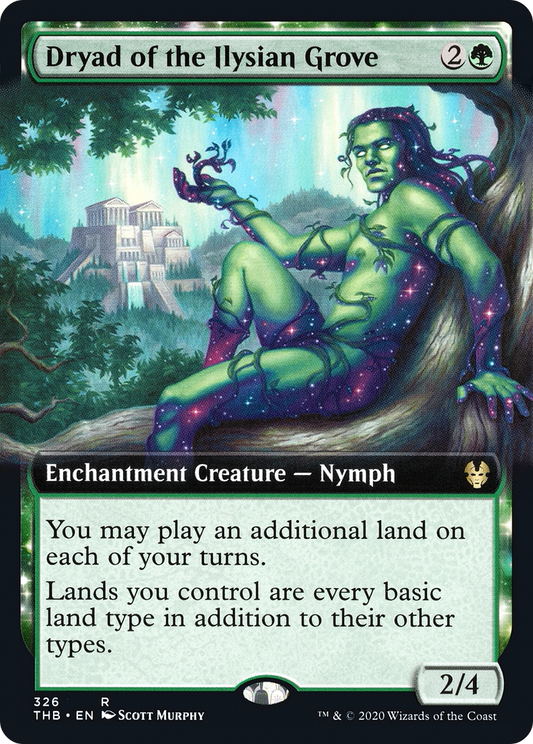 Dryad of the Ilysian Grove (THB-326) - Theros Beyond Death: (Extended Art, nyxtouched) Foil